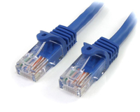 StarTech.com 45PAT5MBL 5m Cat5e U/UTP (UTP) Blau Netzwerkkabel (45PAT5MBL) adapteris