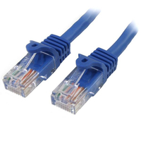 StarTech.com 0,5m Cat5e Ethernet Netzwerkkabel Snagless with RJ45 - Blau (45PA... adapteris