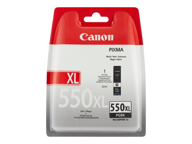 Ink Canon PGI550 PGBK XL black BLISTER with security | iP7250/MG5450/MG6350 kārtridžs