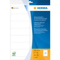 HERMA Adressetik. 102x38  mm Papier Ecken rund  280 St. biroja tehnikas aksesuāri