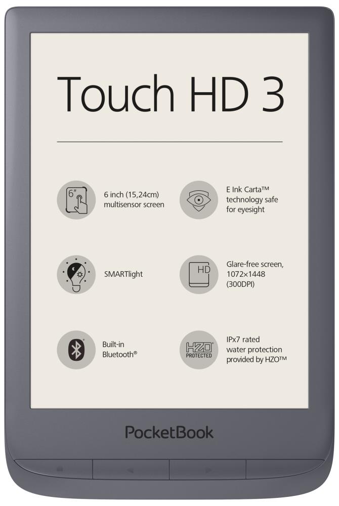 Pocketbook Touch HD3 metallic grey Elektroniskais grāmatu lasītājs