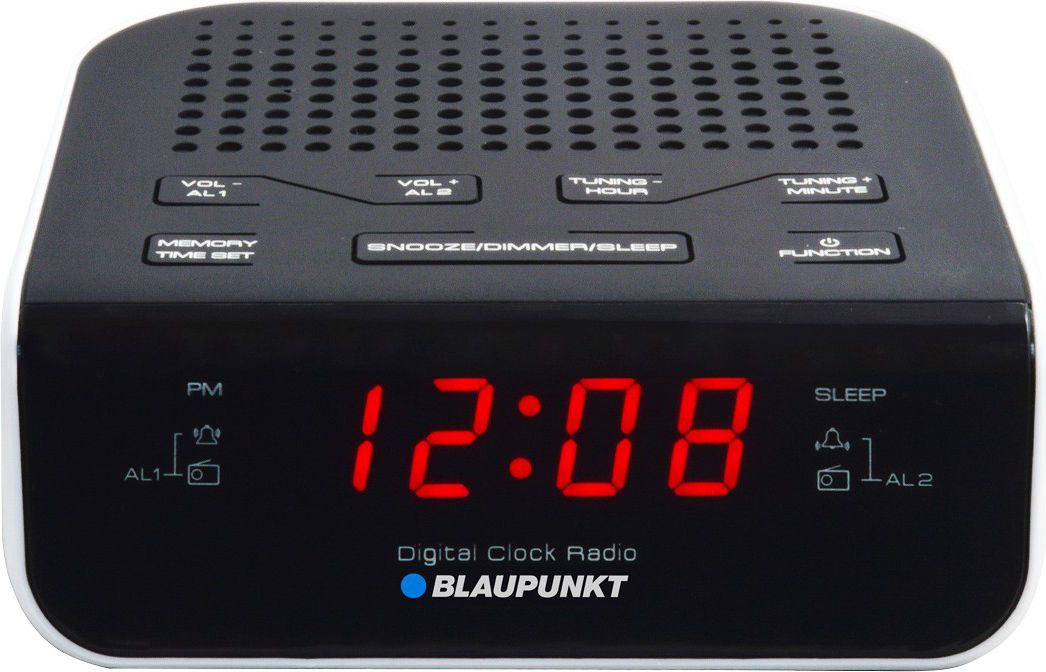 Radiobudzik Blaupunkt CR5WH czarny radio, radiopulksteņi