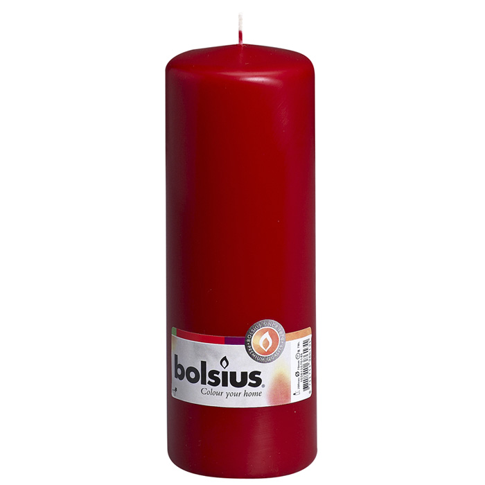 Svece stabs Bolsius t.sarkana 6.8x20cm 647192