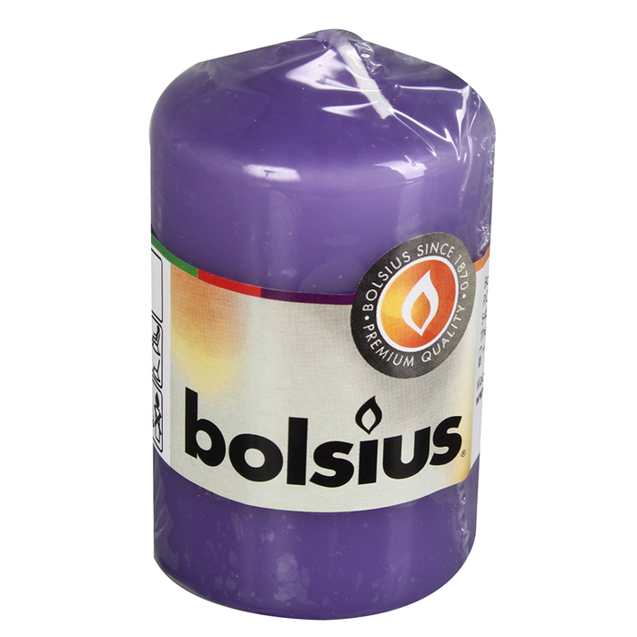 Svece stabs Bolsius violeta 4.8x8cm 647159