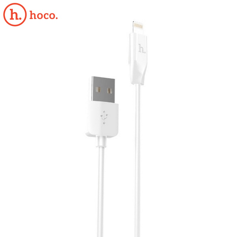 Hoco X1 Izturīgs Lightning uz USB Datu & Ātrās Uzlādes Kabelis 2m (MD819) Balts USB kabelis