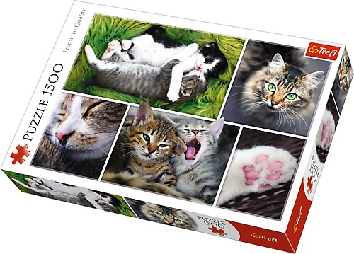 Trefl Puzzle 1500el - Cat matters collage (26145) puzle, puzzle