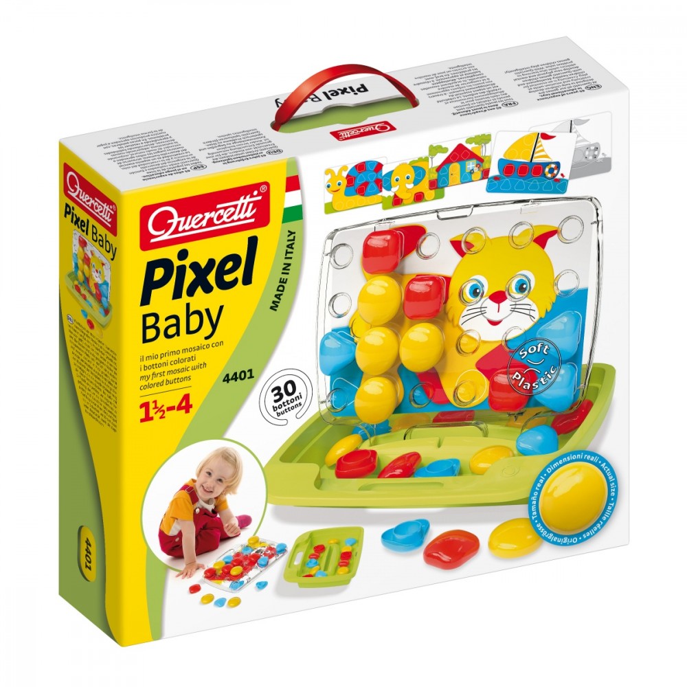 QUERCETTI Mozaika Pixel Baby Basic 30 elements galda spēle