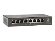 Switch LevelOne GEP-0823 8-Port Gbit PoE datortīklu aksesuārs