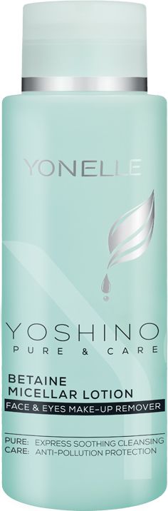 Yonelle Yoshino Pure & Care Betaine Micellar Lotion micellar fluid 400ml kosmētikas noņēmējs