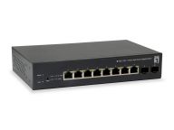 Switch LevelOne GEP-1051 10-Port Smart GbitPoE datortīklu aksesuārs