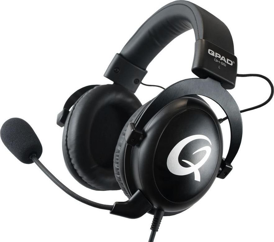 QPAD Gaming Headset Stereo High End QH-95 7.1 USB schwarz austiņas