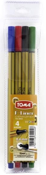 Toma Cienkopis F-Liner 0,4mm /4 kol. TOMA - TO-344 Z94