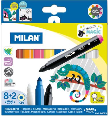 MILAN Flamastry 8+2 Maxi - 80023