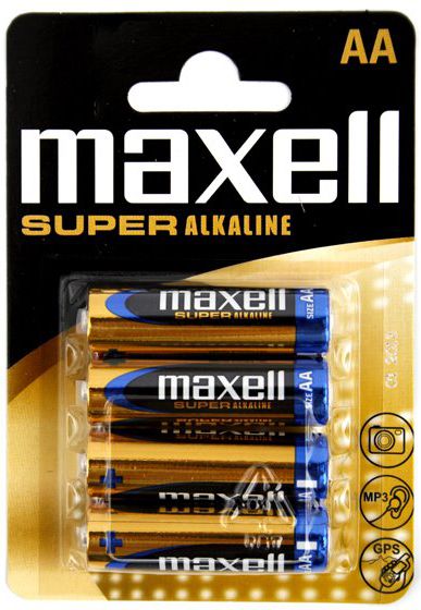 Maxell BATTERY SUPER ALKALINE LR06/AA 4 szt. (774409.04.EU) akumulators, baterija portatīvajiem datoriem