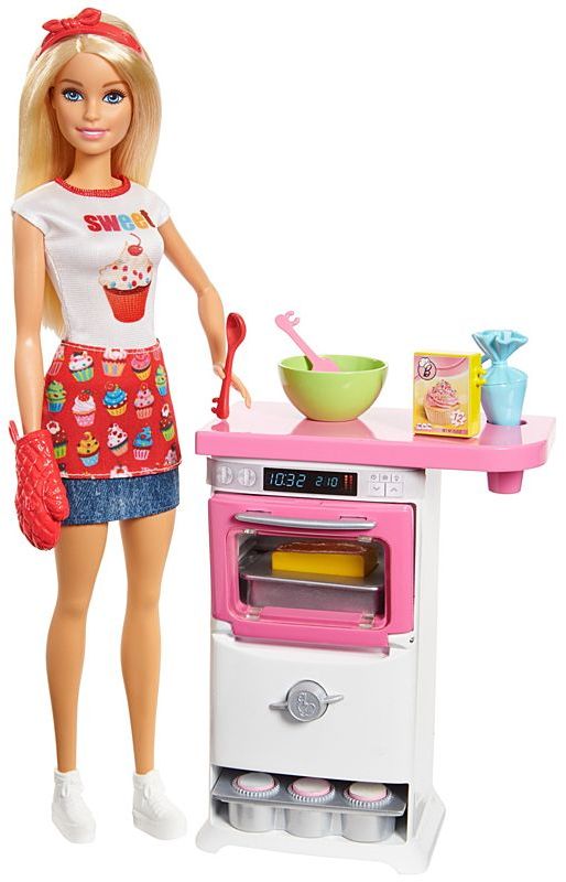 Barbie Homemade pastries play set + Doll bērnu rotaļlieta