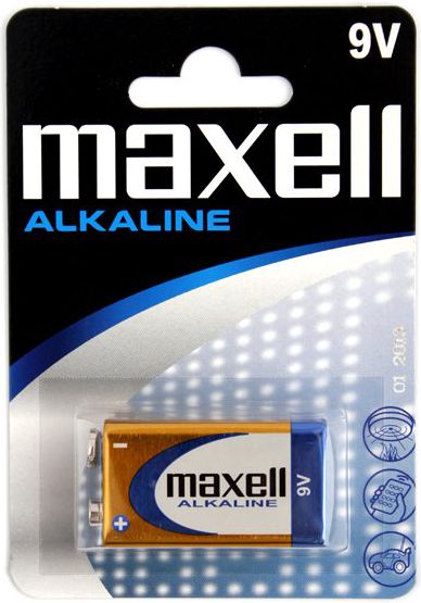 Maxell Bateria alkaliczna 6LR61 9V 1szt. (723761.04.EU) Baterija