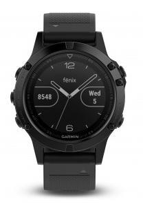 Garmin fenix 5 Sapphire - Black with black band Viedais pulkstenis, smartwatch
