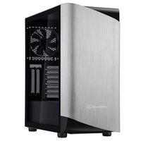 Silverstone Seta A1 Midi-Tower, Tempered Glass - schwarz/silber Datora korpuss