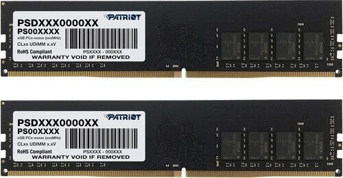 Pamiec Patriot Signature, DDR4, 16 GB, 3200MHz, CL22 (PSD416G3200K) operatīvā atmiņa