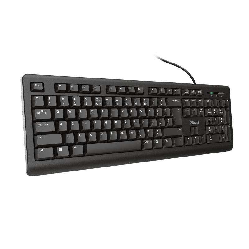 Trust Primo keyboard USB QWERTY US English Black klaviatūra