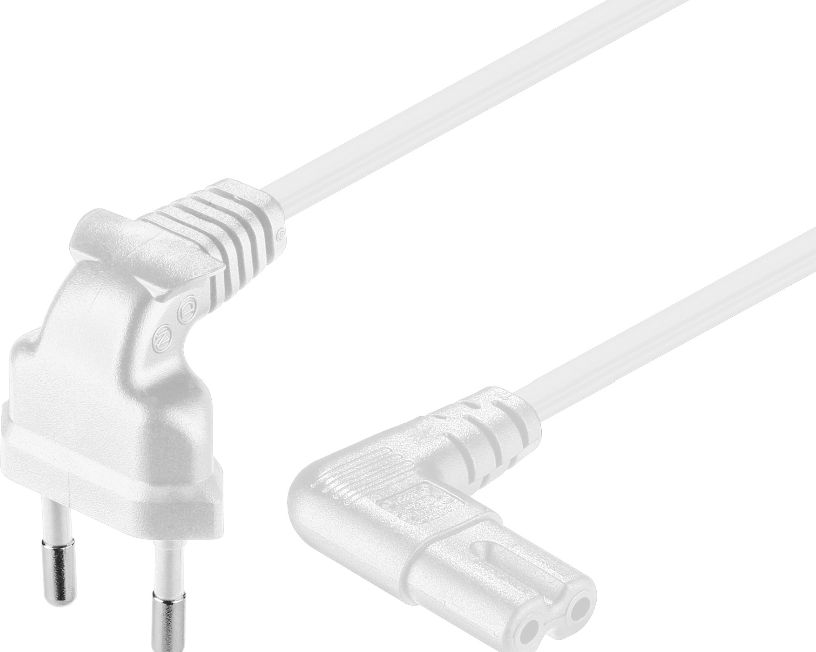 MicroConnect Power Cord Notebook 3m White Euro plug to Euro-8- jack 90   5711783837633 Barošanas kabelis