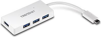 TRENDnet TUC-H4E 4-Port USB3.0 Ultra-Mini-Hub an USB-C ohne Netzteil USB centrmezgli