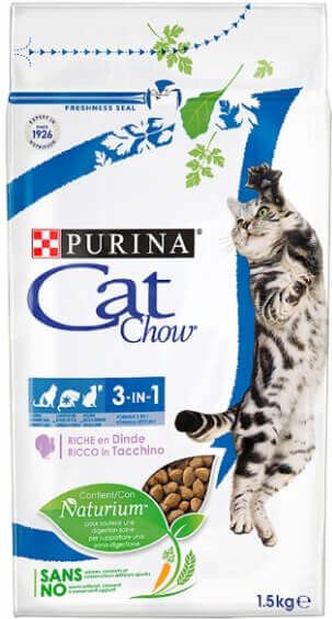 Nestle PURINA CAT CHOW 1.5kg Special Care 3W1 kaķu barība