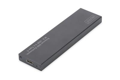 Digitus External SSD Enclosure USB Type C for SSD M2 (NGFF) SATA III, 80/60/42 / 30mm, aluminum cietā diska korpuss