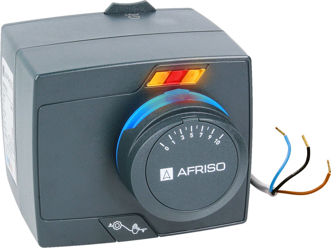 Afriso Electric actuator ARM 343 ProClick, 3-point, 230 V a.c., 120 s, 6 Nm (1434310)