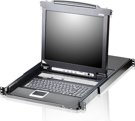 ATEN KVM 16 port LCD 17'' + keyboard + touchpad USB-PS/2 KVM komutators