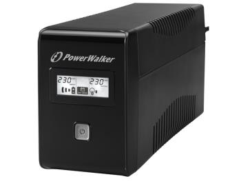 Power Walker UPS Line-Interactive 850VA 2x 230V PL, RJ11, USB, LCD nepārtrauktas barošanas avots UPS