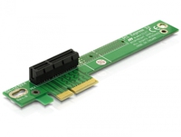 Riser Card Delock PCIe x4 -> x4 90o Winkel karte