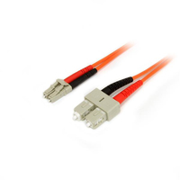 StarTech.com 3 m Multimode 50/125 Duplex LWL-Patchkabel LC - SC (50FIBLCSC3) adapteris