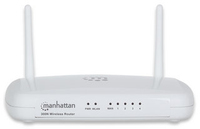 Manhattan Router WiFi N300 802.11b/g/n 300 Mbps 1xWAN 4xLAN 10/100 QoS 2.4GHz Rūteris