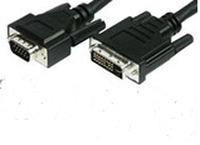 MicroConnect DVI-I 12+5 - VGA M-M 3m kabelis video, audio