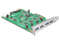 Delock PCIe USB 3.0  x4 > 4 x ext. (Quad Channel)  4043619893256 karte