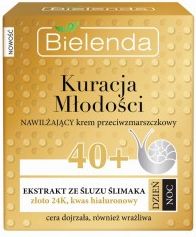 Bielenda Krem do twarzy przeciwzmarszczkowy z ekstraktem ze sluzu slimaka 40+ na dzien/noc 50ml 5902169030551 (5902169030551) kosmētika ķermenim