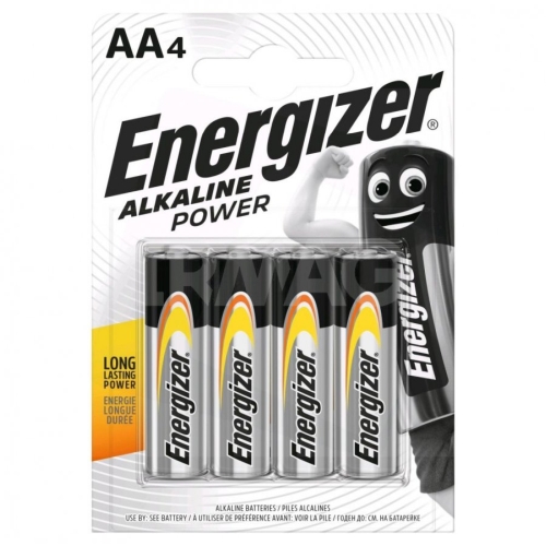 Energizer LR06-4BB Alkaline Power AA (LR6) BLISTERA IEPAKOJUMA 4GB. Baterija