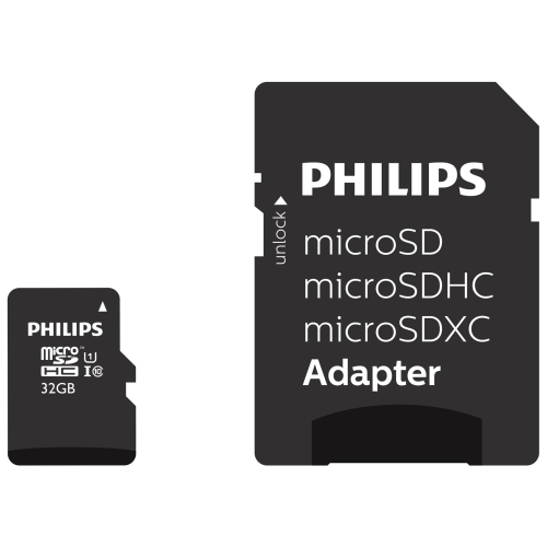 Philips MicroSDHC 32GB class 10/UHS 1 + Adapter atmiņas karte