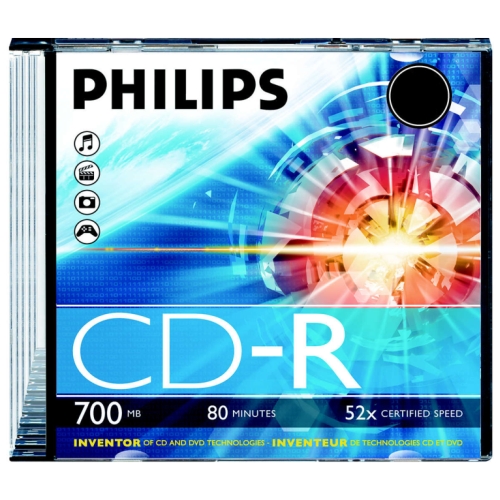 Philips CD-R 80 700MB slim case matricas