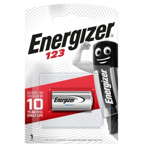 Energizer CR123 BLISTERA IEPAKOJUMA 1GB. Baterija