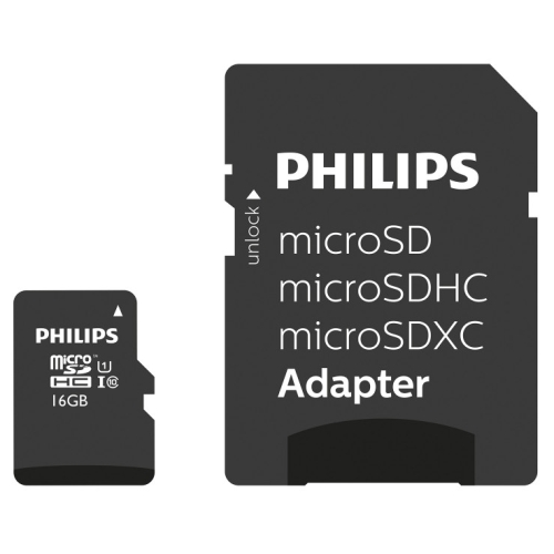 Philips MicroSDHC 16GB class 10/UHS 1 + Adapter atmiņas karte