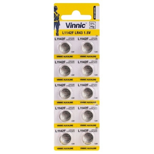 Vinnic AG12-10BB Blistera iepakojuma 10gb. Baterija