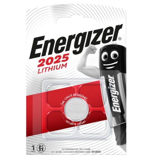 Energizer CR2025 BLISTERA IEPAKOJUMA 1GB. Baterija