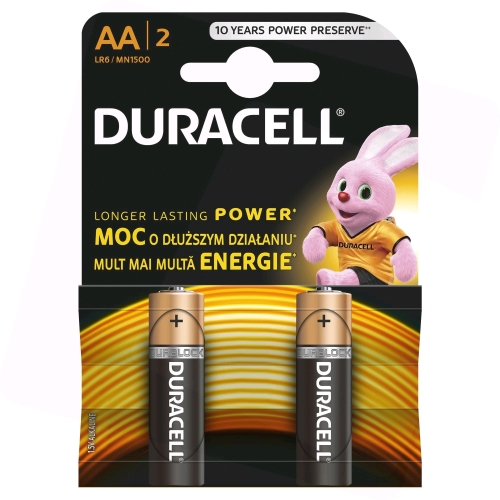 Duracell MN 1500 Basic AA (LR6) Blistera iepakojuma 2gb. Baterija