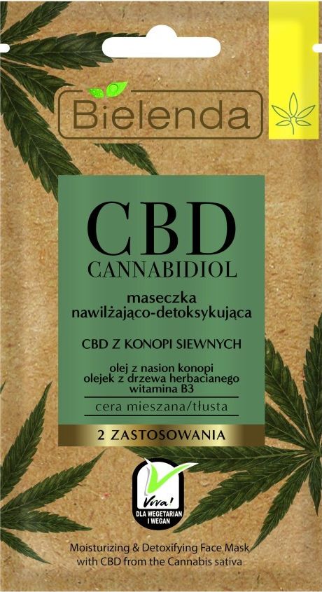 Bielenda CBD Cannabidiol Maseczka nawilzajaco-detoksykujaca 8g 137154 (5902169037154)