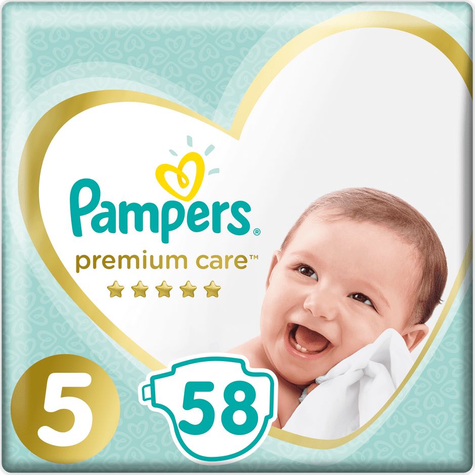 Pieluszki Pampers Premium Care 5, 11-16 kg, 58 szt. 6423389 (8001841104997)