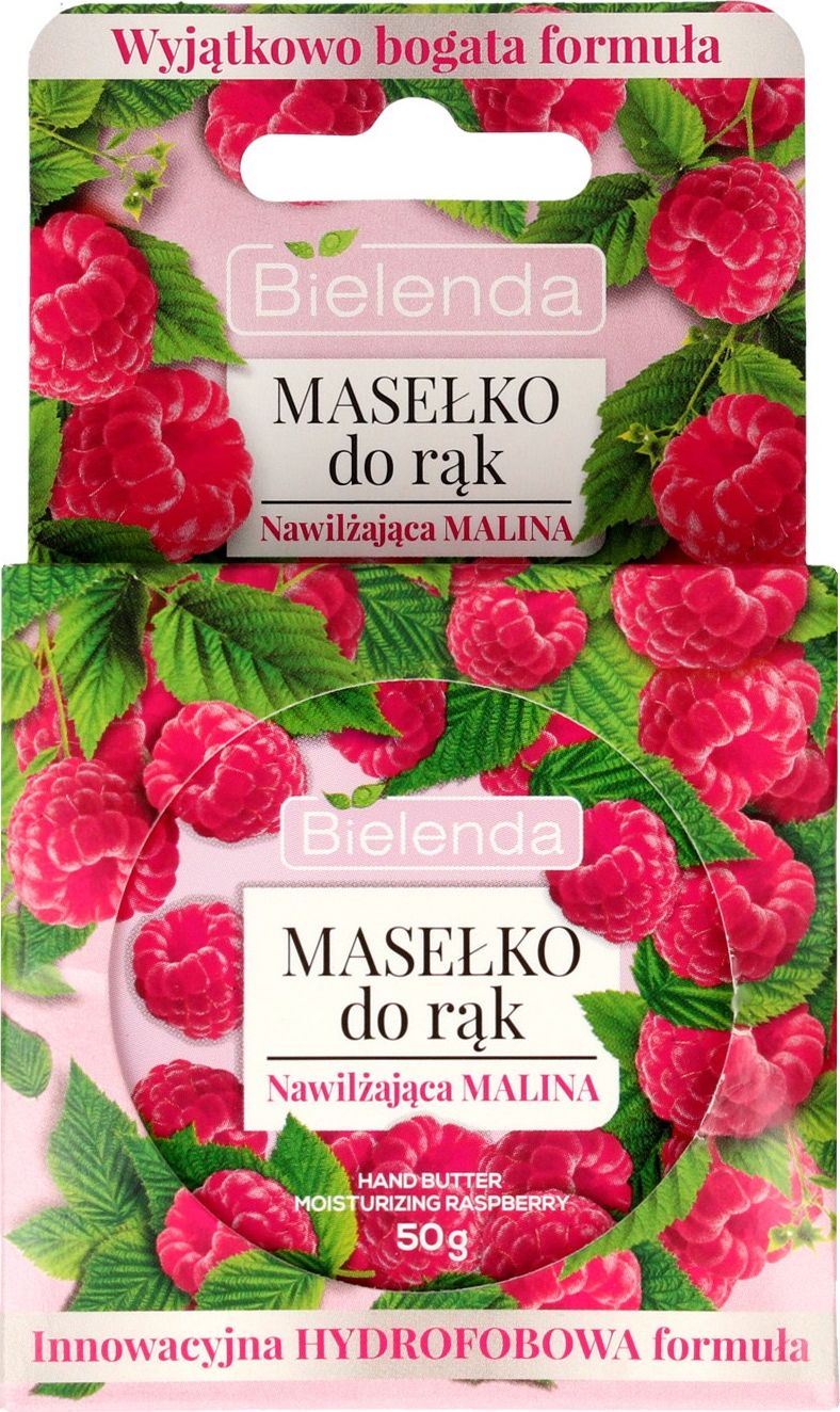 Bielenda Bielenda Maselko do rak nawilzajaca malina 50g 132968 (5902169032968) kosmētika ķermenim