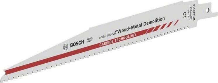 Bosch brzeszczot do pily szablastej S1267XHM 225mm drewno, metal 1 sztuka (2608653273) 2608653273 (3165140936880) Elektriskais zāģis