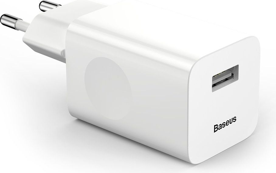 Baseus charger CCALL-BX02 (USB 3.0; white color) iekārtas lādētājs